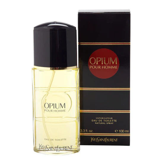 Yves Saint Laurent Opium Pour Homme Eau de Toilette 3.3 Oz / 100ml for Men – Classic Spicy Oriental Fragrance