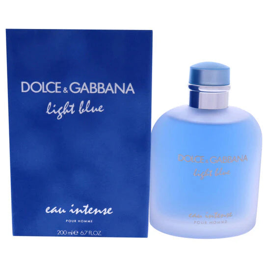 Dolce & Gabbana Light Blue Eau Intense Eau de Parfum EDP Spray 6.7 oz 200 ml | Fresh Citrus Aquatic Fragrance