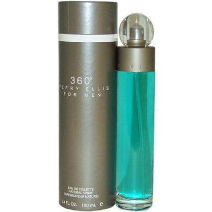 360° by Perry Ellis Eau de Toilette Spray for Men 3.3 Oz – Fresh Aromatic Woody Cologne