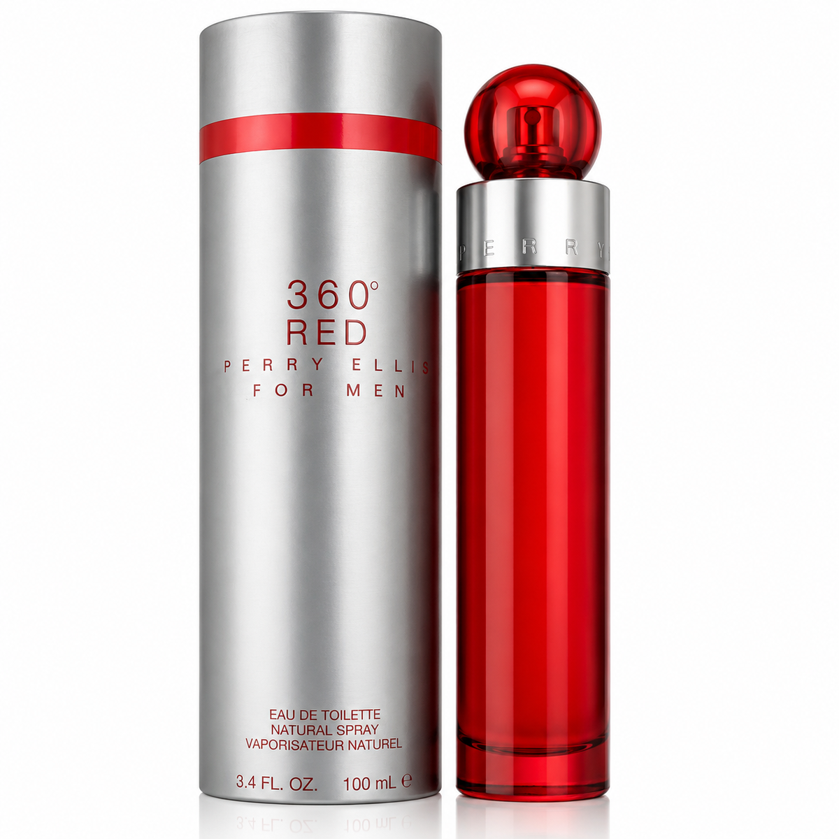360° Red by Perry Ellis EDT Spray for Men 3.4 Oz