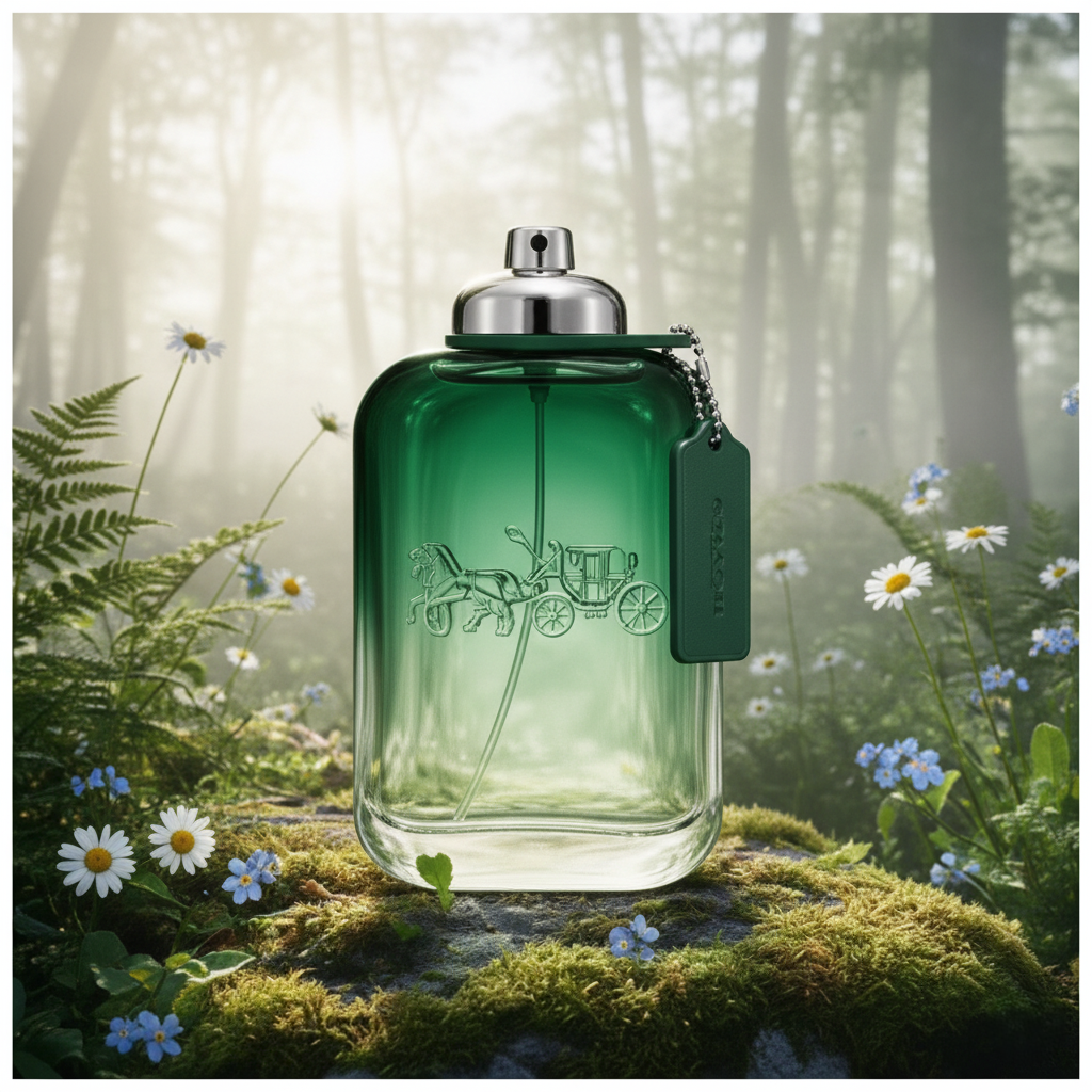 Coach Eau de Toilette for Men 6.7 oz – authentic fresh woody aromatic fragrance