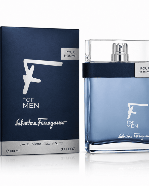 Salvatore Ferragamo Pour Homme Eau de Toilette Spray for Men 3.4 Oz / 100ml – Woody Aromatic Fragrance