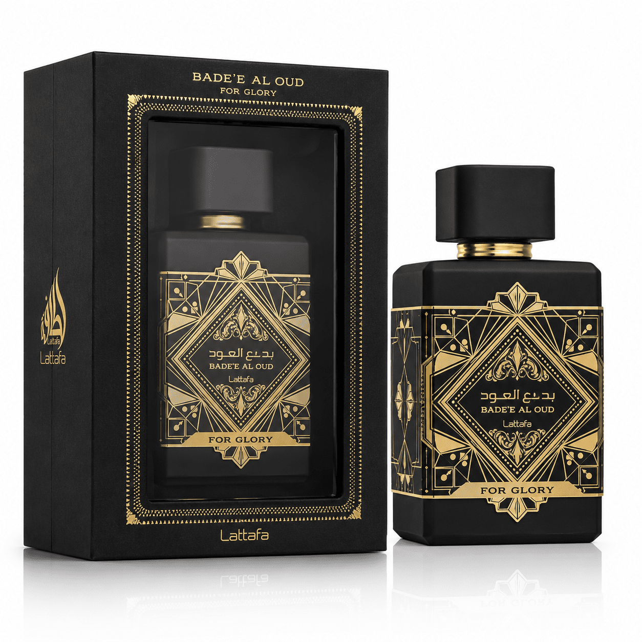 Lattafa Bade'e Al Oud For Glory Eau de Parfum Spray 3.4 Oz / 100ml – Amber Woody Fragrance
