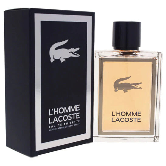 Lacoste L’Homme Eau de Toilette EDT Spray 3.3 oz 100 ml for Men | Fresh Woody Aromatic Fragrance