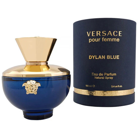 Versace Dylan Blue Eau de Toilette 3.4 Oz / 100ml for Men – Fresh Aromatic Woody Fragrance