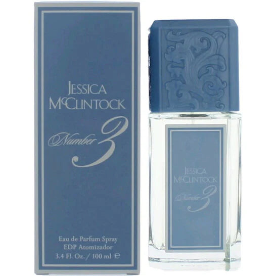 Jessica McClintock No. 3 Eau de Parfum EDP Spray 3.4 fl oz 100 ml for Women | Elegant Floral Fragrance