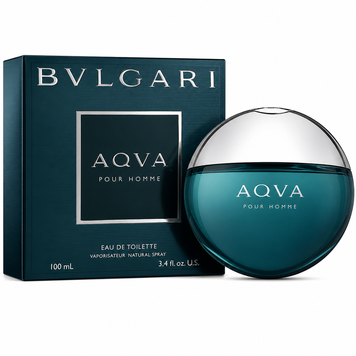 Bvlgari Aqva Pour Homme Eau de Toilette Spray for Men 3.4 Oz / 100ml