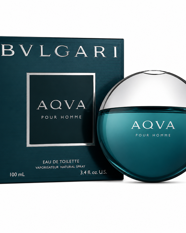 Bvlgari Aqva Pour Homme Eau de Toilette Spray for Men 3.4 Oz / 100ml