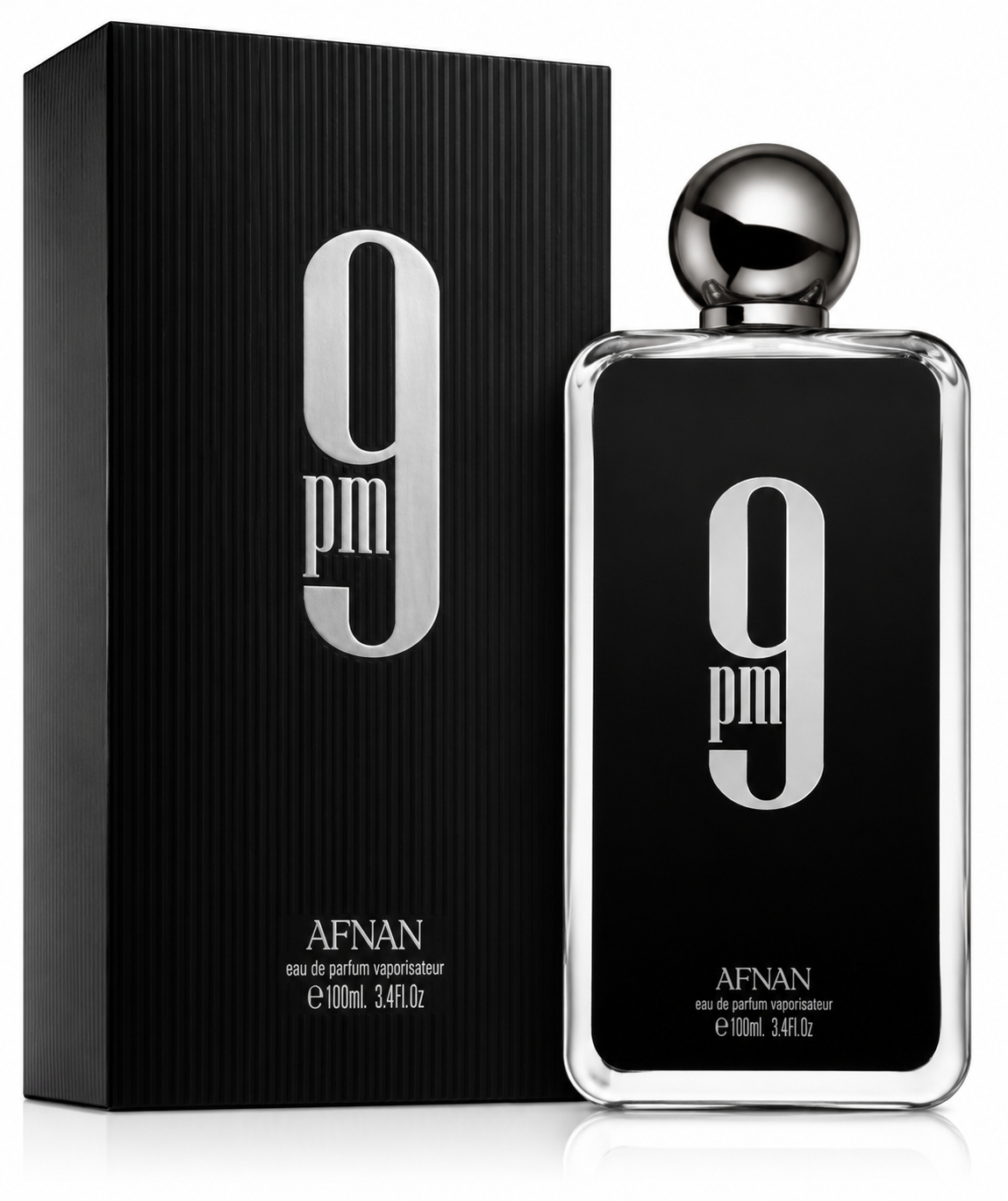 Afnan 9PM Eau de Parfum Spray for Men 3.4 Oz / 100ml – Amber Vanilla Fragrance