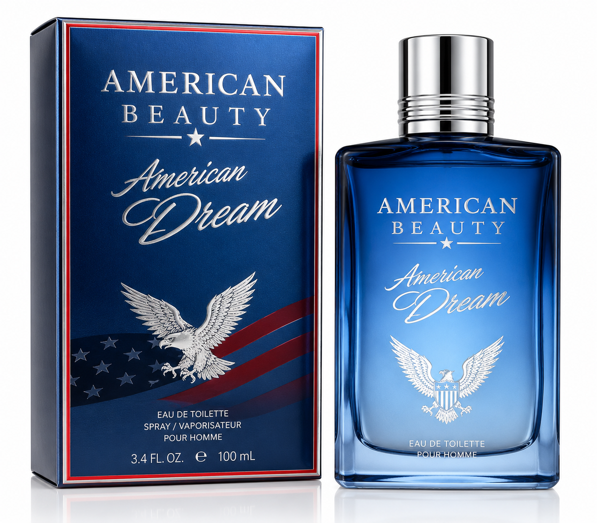 American Beauty American Dream Eau de Toilette Spray for Men 3.4 Oz
