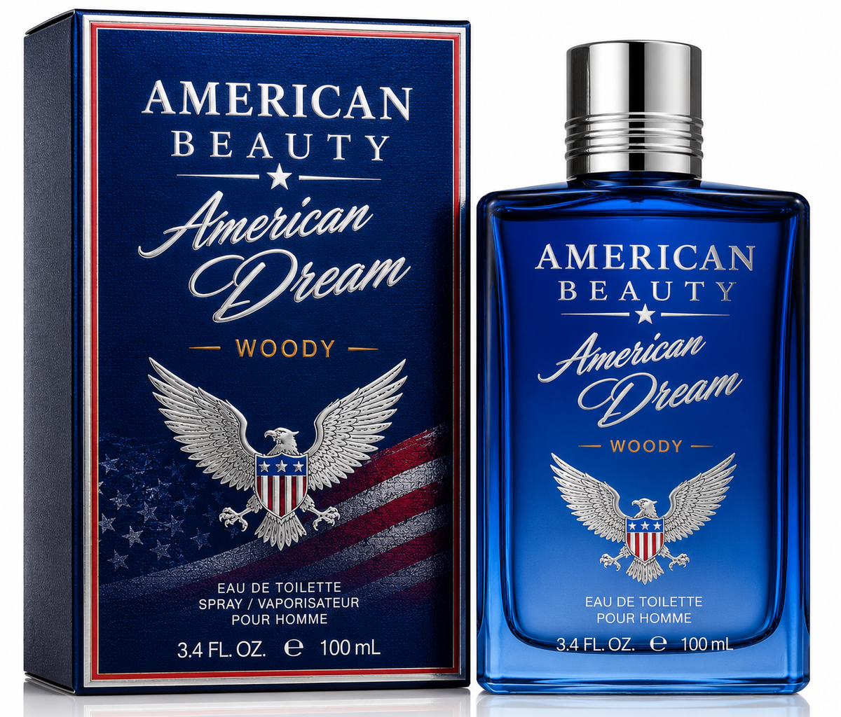 American Beauty American Dream Woody Eau de Toilette Spray for Men 3.4 O