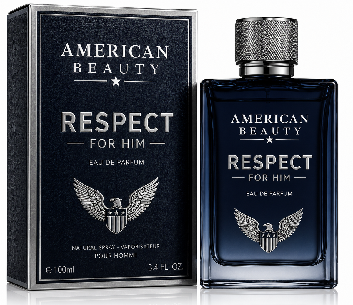 American Beauty Respect for Him Eau de Parfum Spray for Men 3.4 Oz