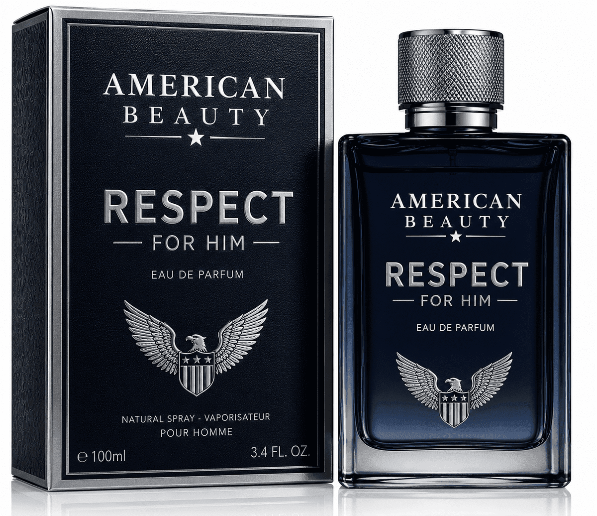 American Beauty Respect for Him Eau de Parfum Spray for Men 3.4 Oz