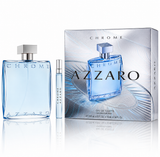 Azzaro Chrome EDT Gift Set for Men 6.8 Oz + 0.34 Oz Mini