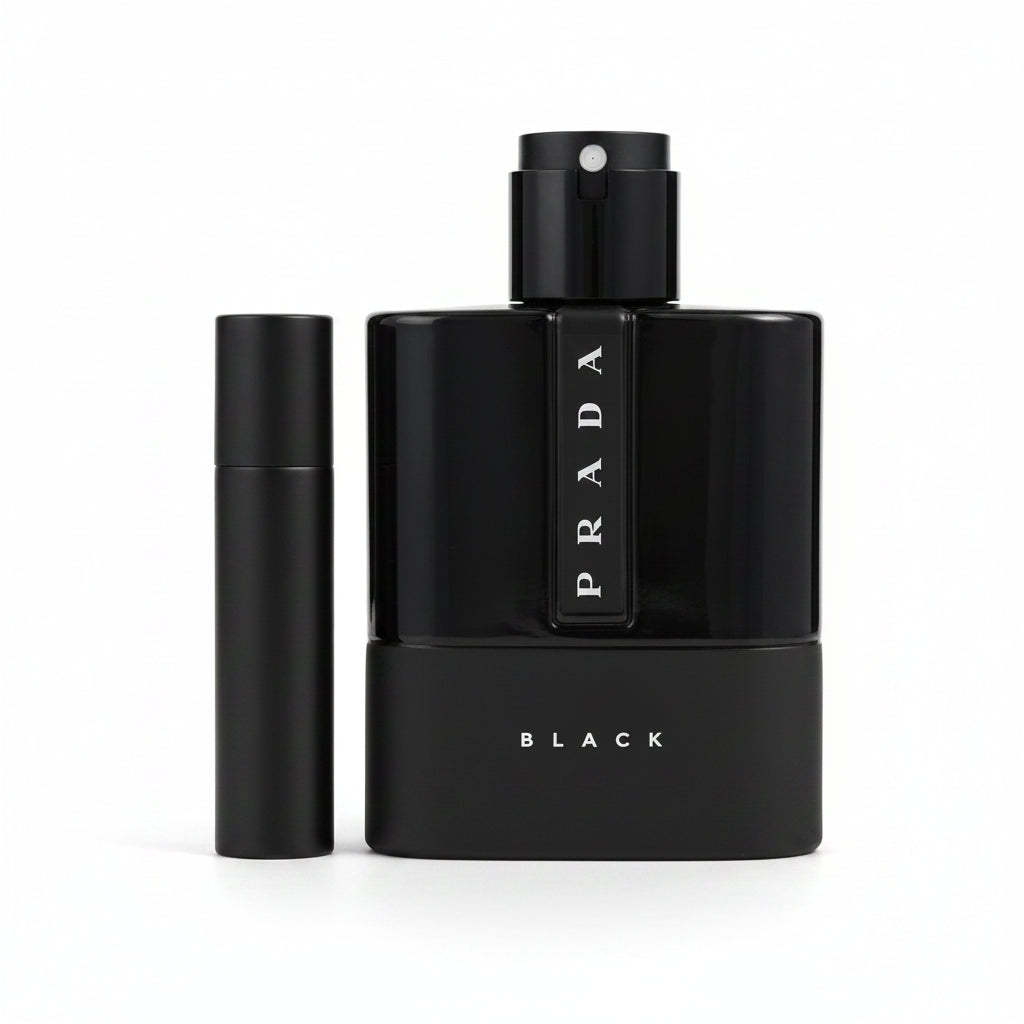Black Prada perfume bottle
