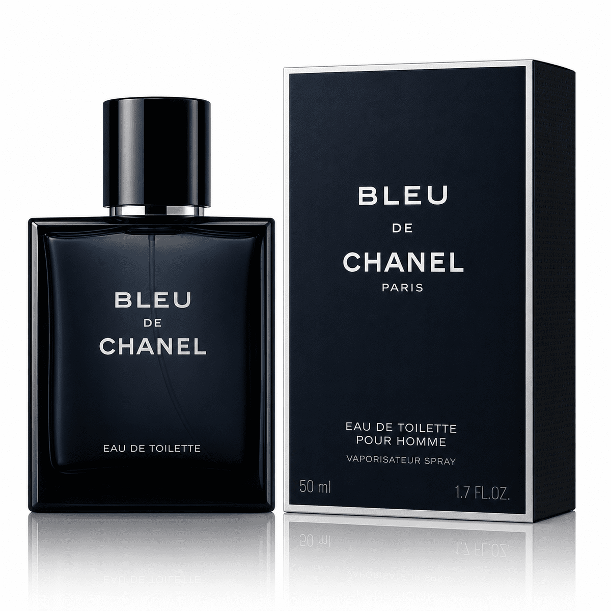 Bleu de Chanel Eau de Toilette Spray for Men 1.7 Oz