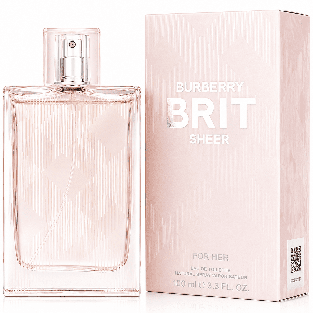 Burberry Brit Sheer For Her Eau de Toilette bottle and packaging box,