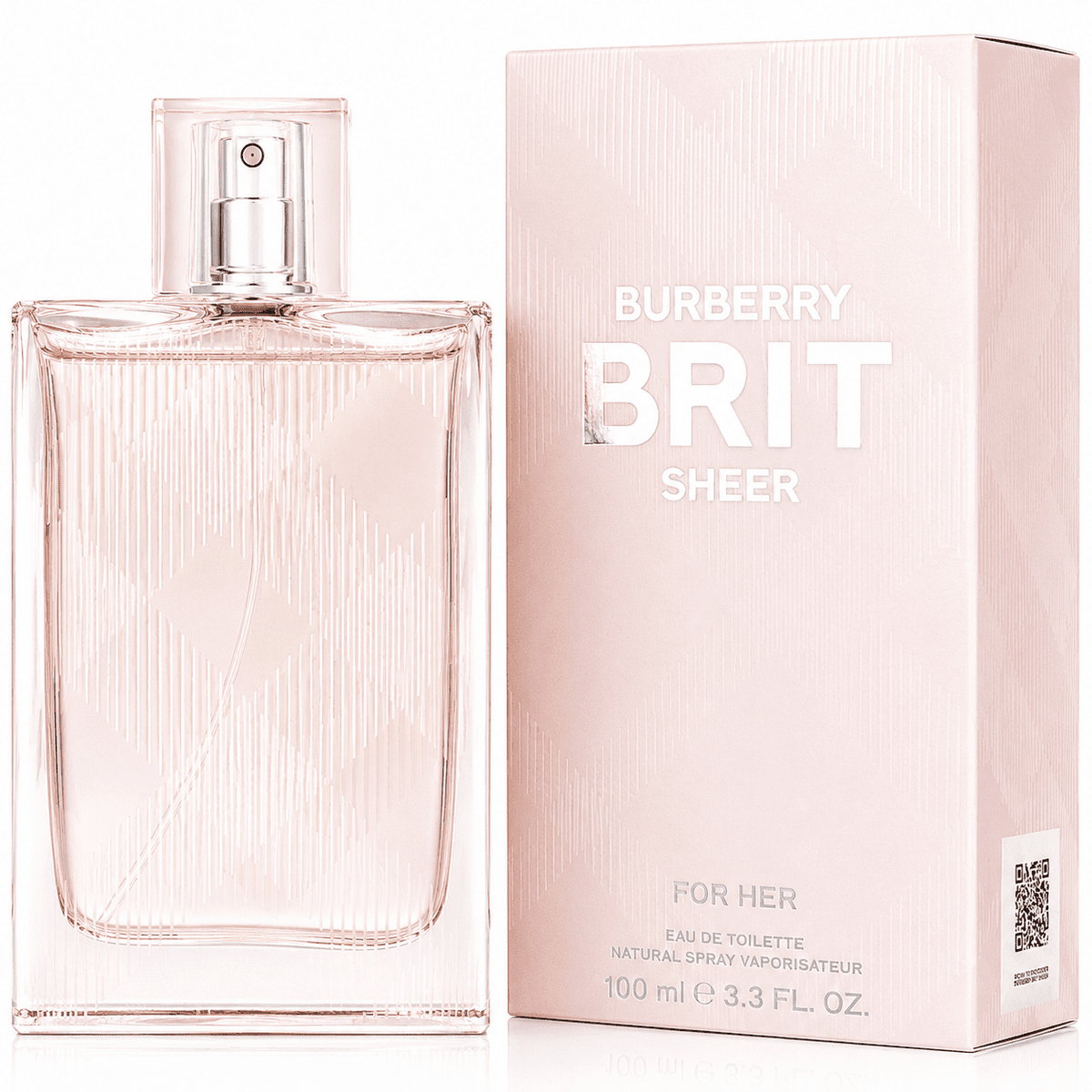 Burberry Brit Sheer For Her Eau de Toilette bottle and packaging box,