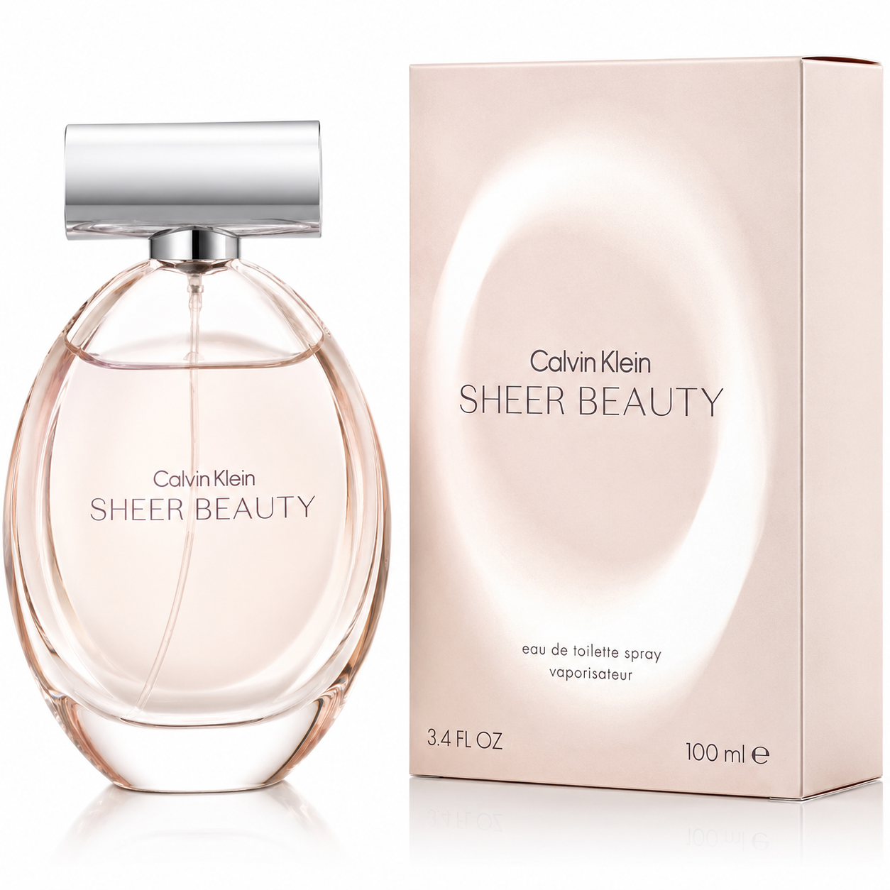 Calvin Klein Beauty Sheer Eau de Toilette Spray for Women 3.4 Oz