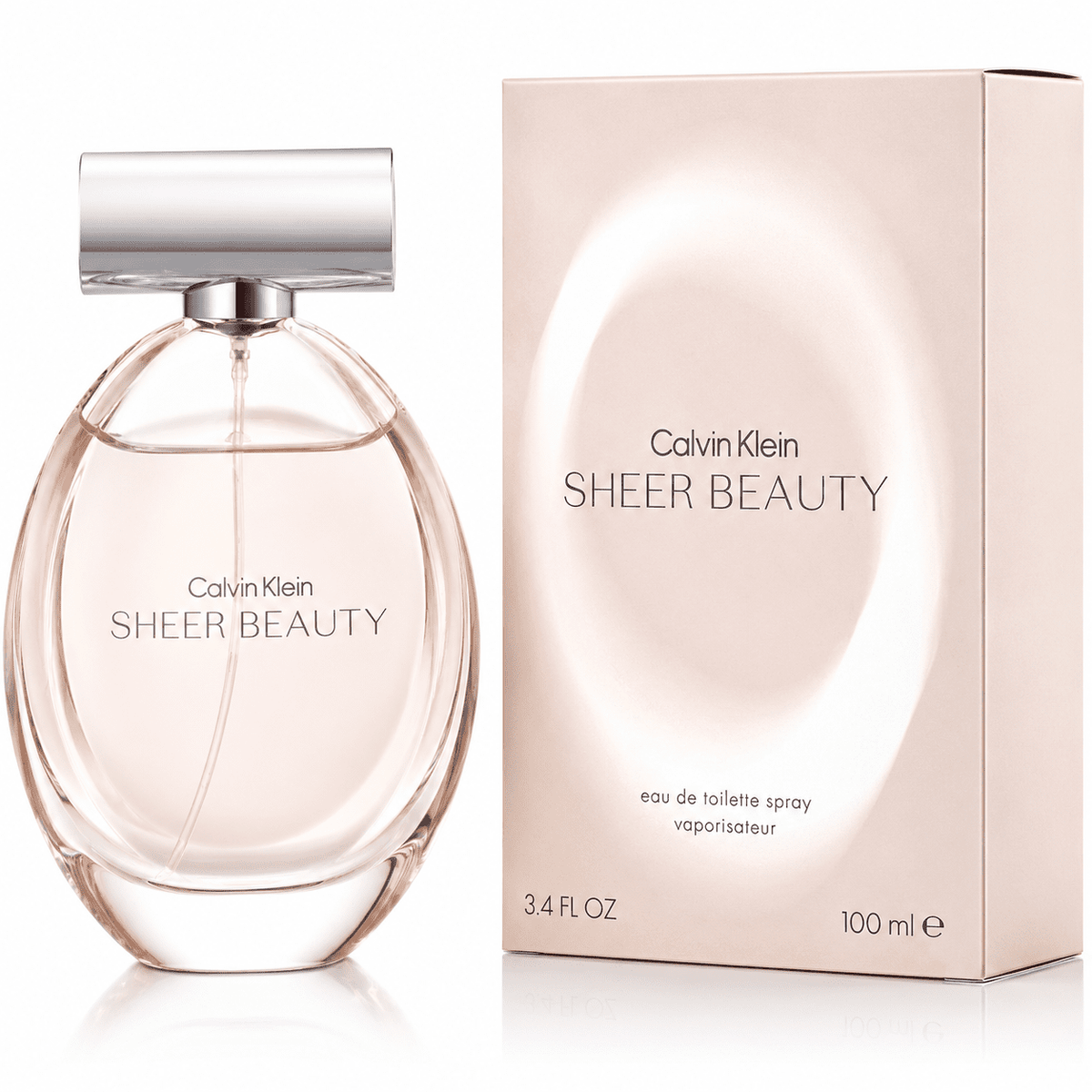 Calvin Klein Beauty Sheer Eau de Toilette Spray for Women 3.4 Oz
