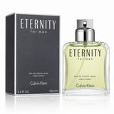 Calvin Klein Eternity for men perfume bottle and packaging