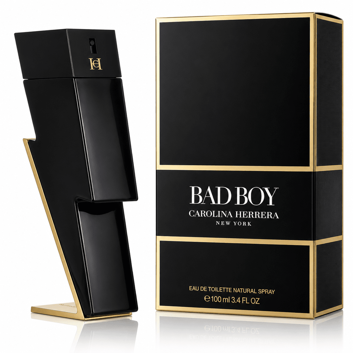 Carolina Herrera Bad Boy EDT Gift Set for Men 3.4 Oz
