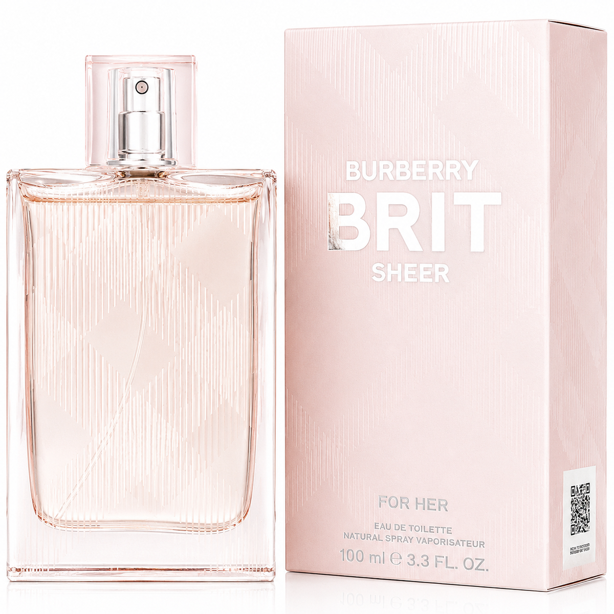 Burberry Brit Sheer Eau de Toilette Spray for Women 3.3 Oz / 100ml – Floral Fruity Fragrance