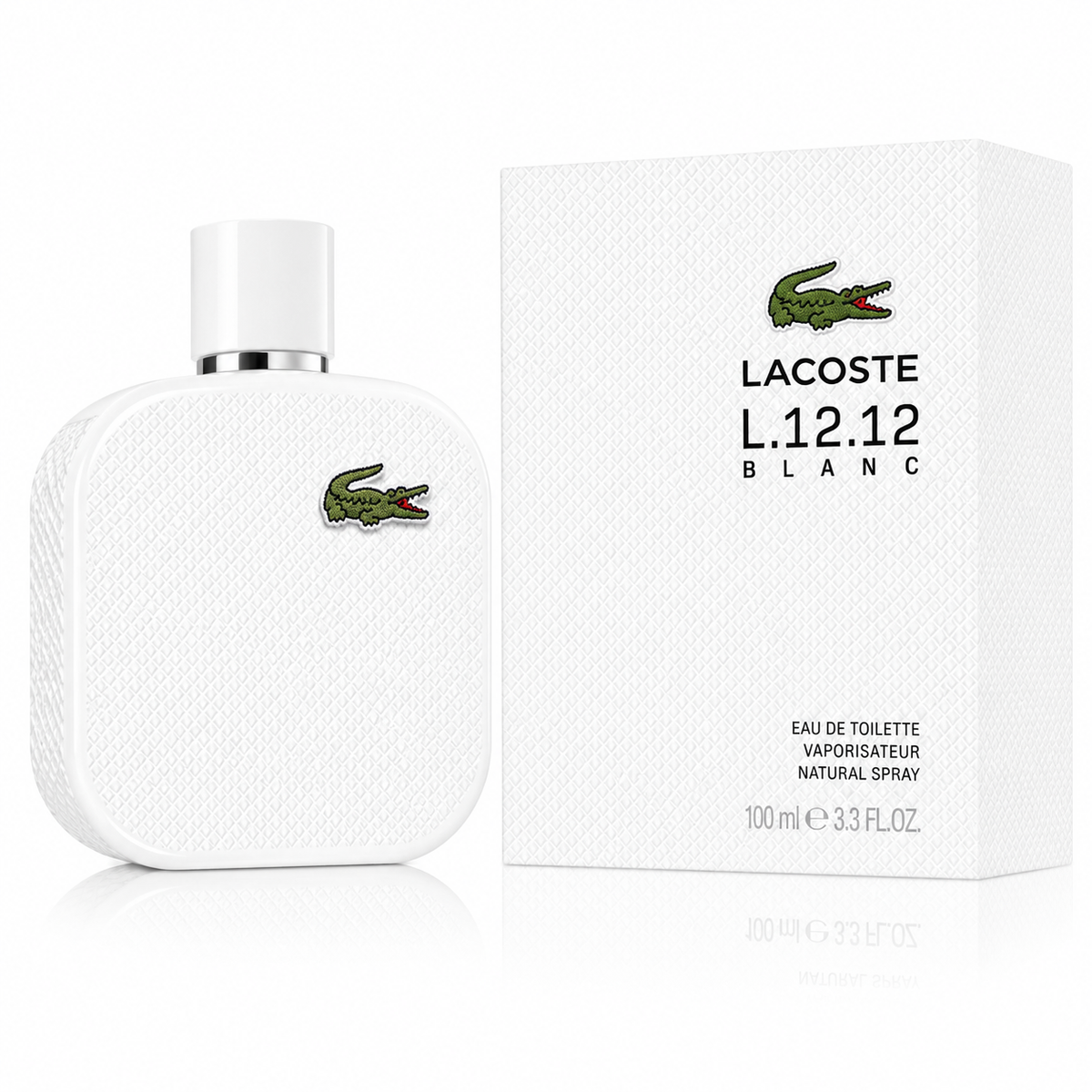 Lacoste L.12.12 Blanc EDT Spray for Men | Fresh Clean Woody Fragrance