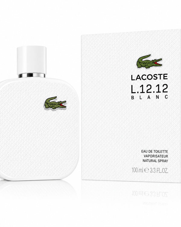 Lacoste L.12.12 Blanc EDT Spray for Men | Fresh Clean Woody Fragrance