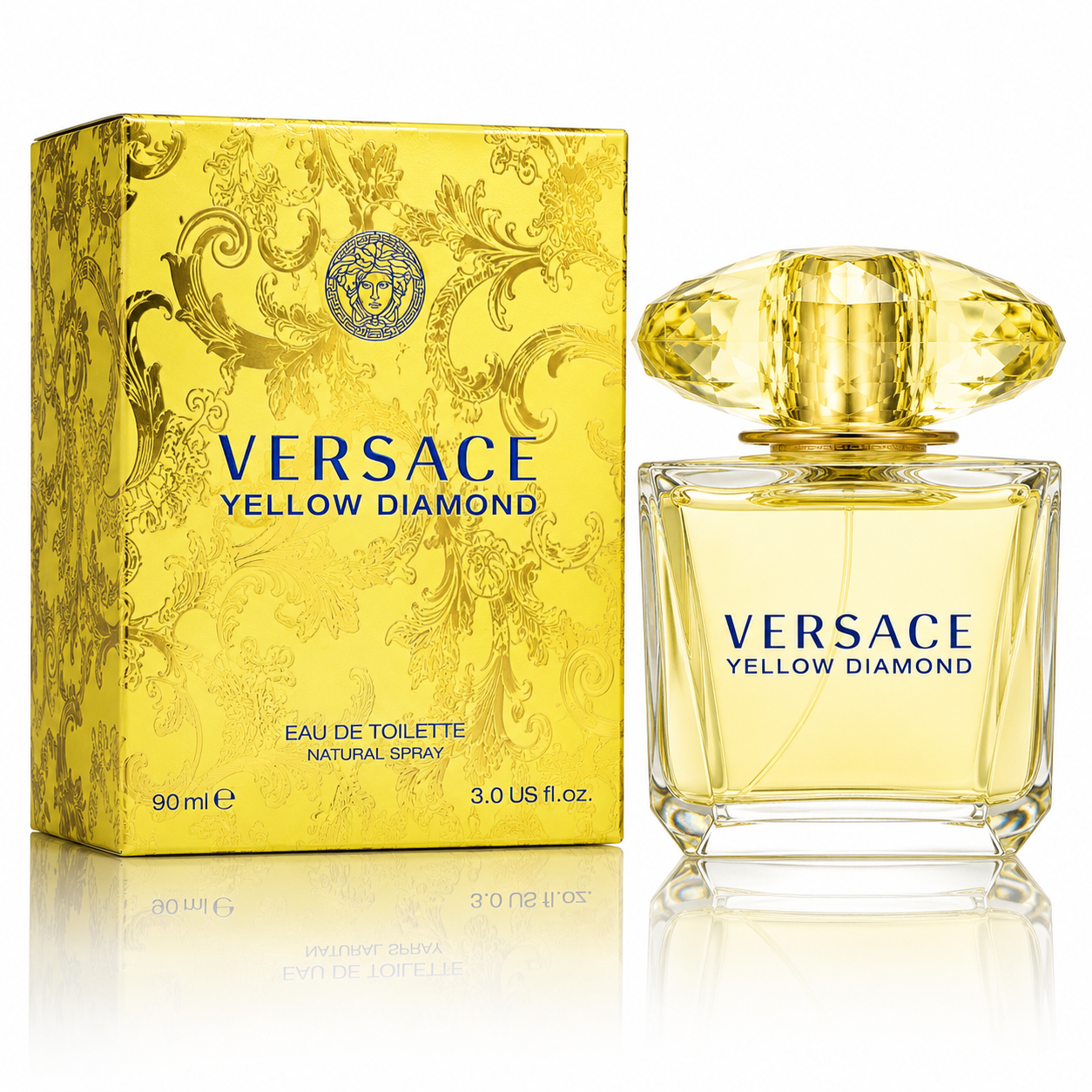 Versace Yellow Diamond Eau de Toilette for Women – Fresh Floral Citrus Fragrance