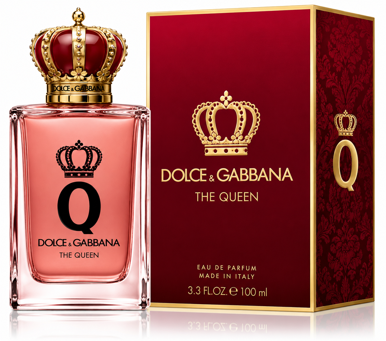 Dolce & Gabbana The Queen EDP Spray 3.3 oz for Women | Fruity Floral Fragrance