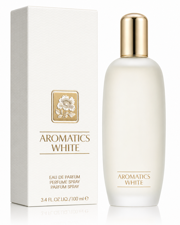 Clinique Aromatics in White EDP Spray for Women 3.4 Oz - Floral Woody Amber Fragrance - Fragrances Focus