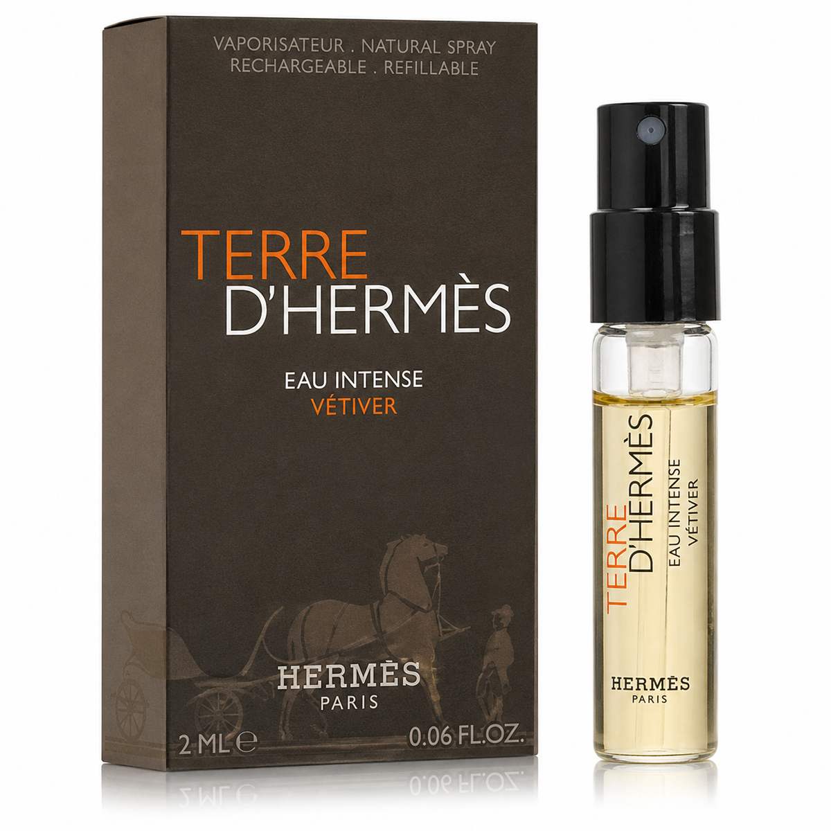 Hermès Terre d'Hermès Eau Intense Vétiver EDP Vial for Men 