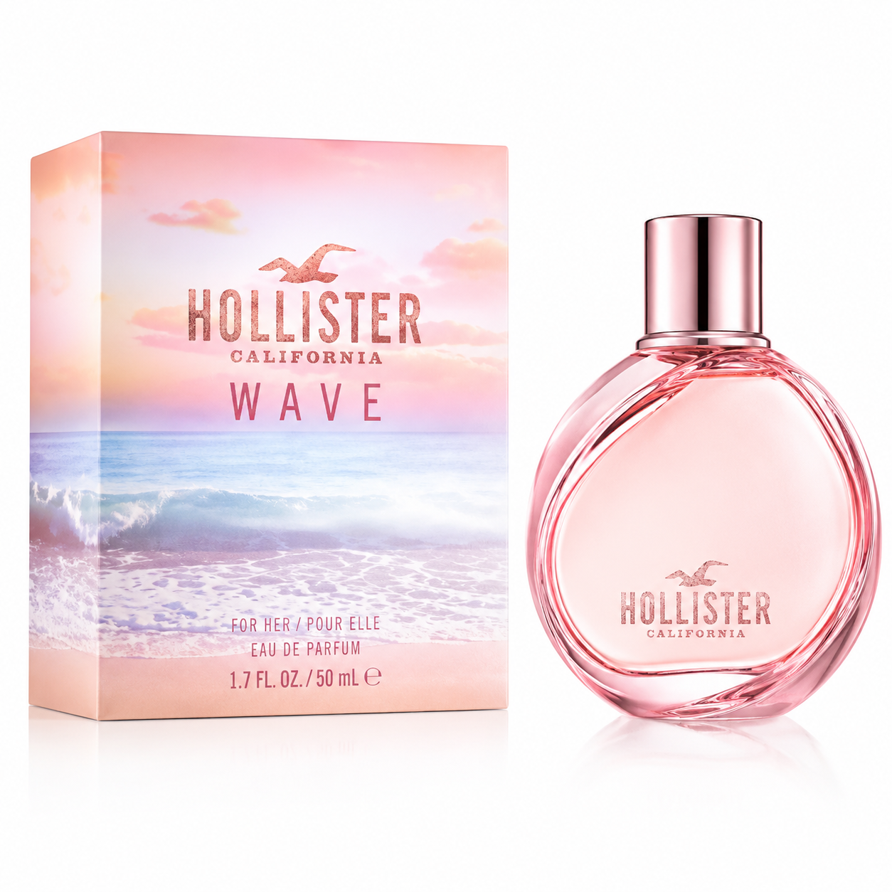Hollister Wave for Her Eau de Parfum Spray for Women 1.7 Oz 