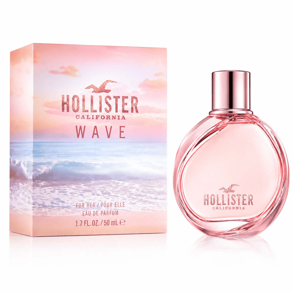 Hollister Wave for Her Eau de Parfum Spray for Women 1.7 Oz