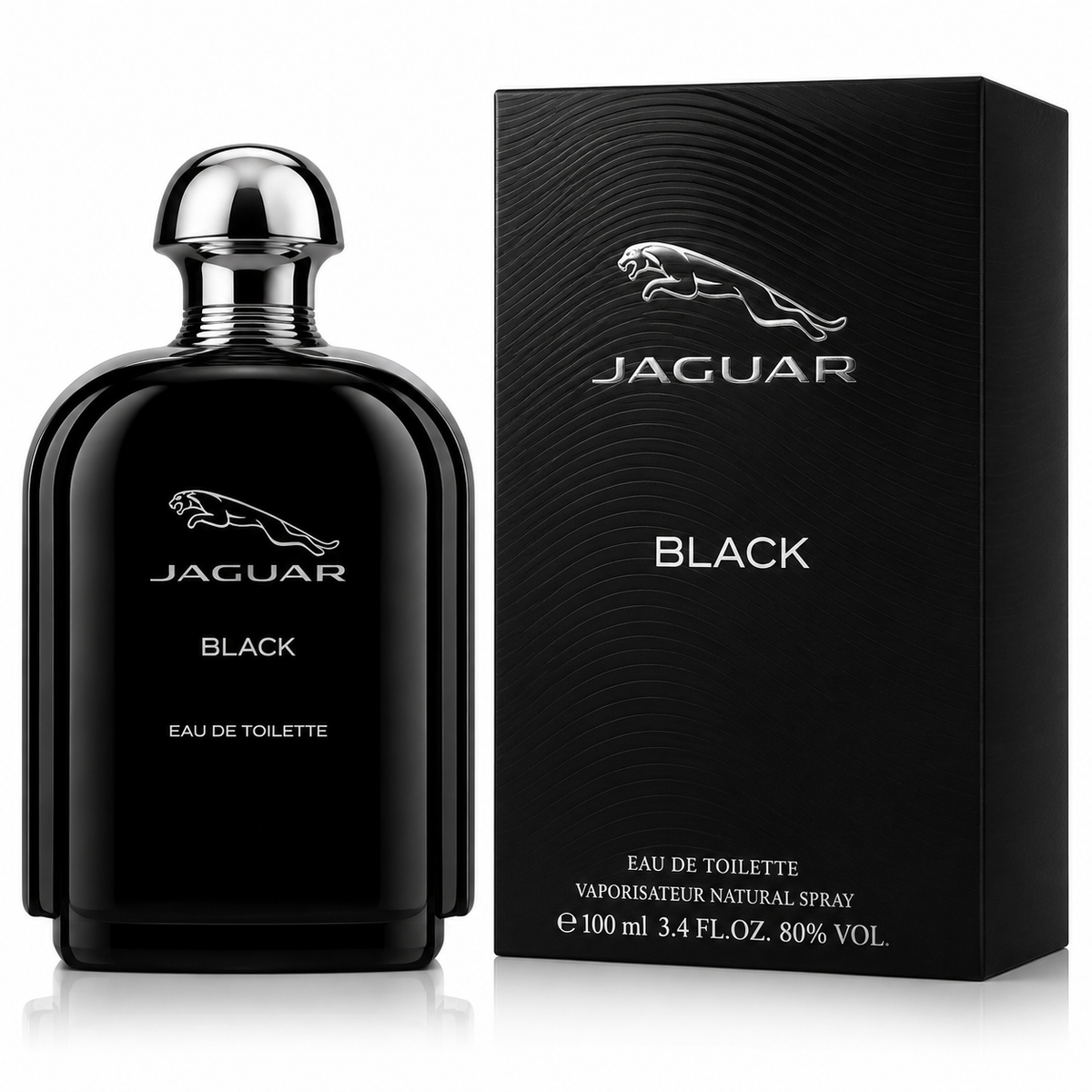Jaguar Black Eau de Toilette for Men 3.4 Oz