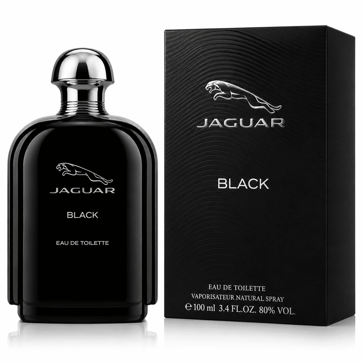 Jaguar Black Eau de Toilette for Men 3.4 Oz
