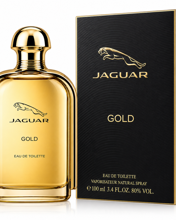 Jaguar Gold Eau de Toilette for Men 3.4 Oz