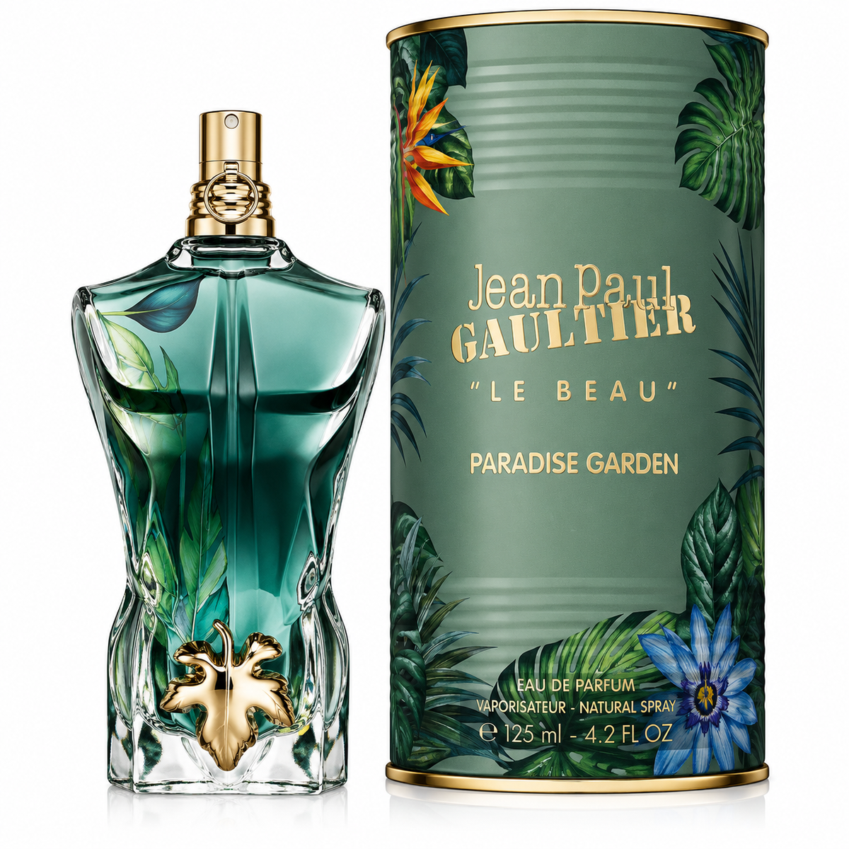 Jean Paul Gaultier Le Beau Paradise Garden Eau de Parfum for Men 4.2 Oz
