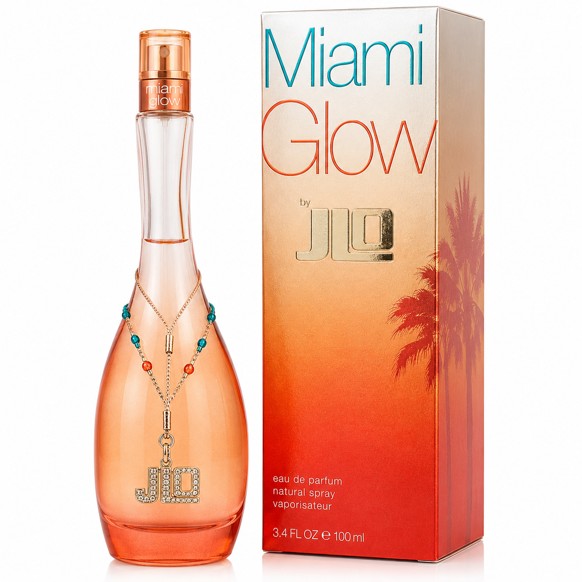 Jennifer Lopez Miami Glow Eau de Parfum for Women 3.4 Oz 