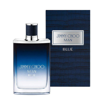 Jimmy Choo Blue Eau de Toilette EDT Spray 3.4 oz 100 ml for Men | Fresh Aromatic Woody Fragrance