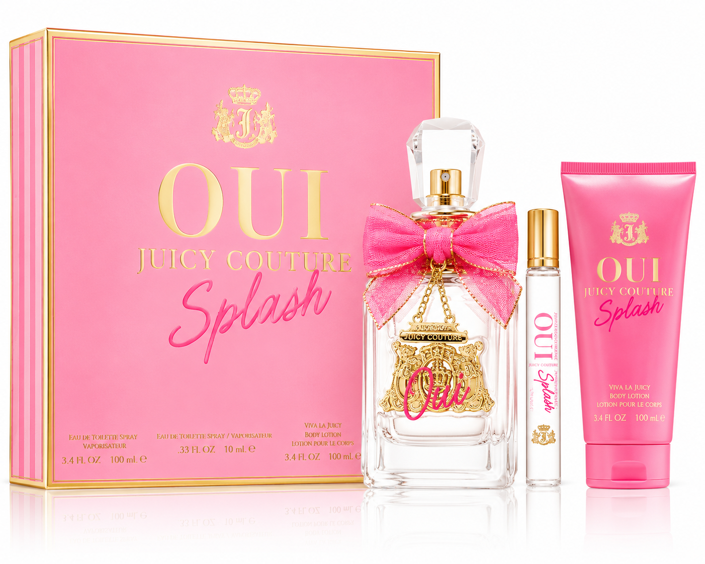 Juicy Couture Oui Splash Fragrance 3-Piece Gift Set for Women