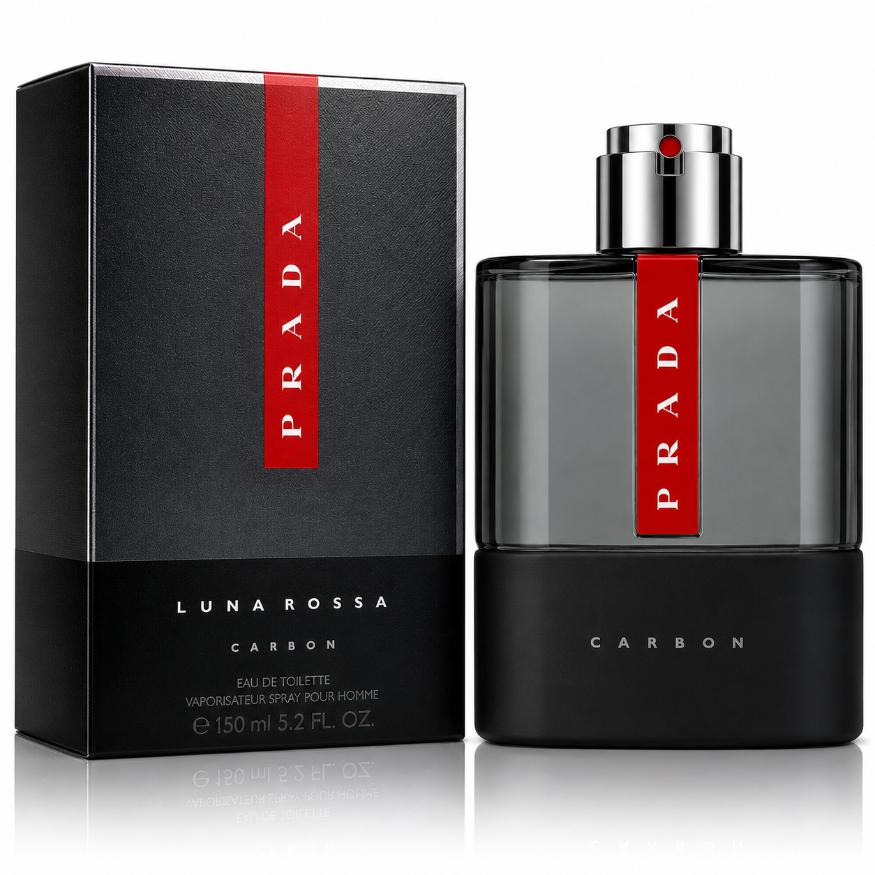 Luna Rossa Carbon by Prada Eau de Toilette Spray for Men 5.2 Oz