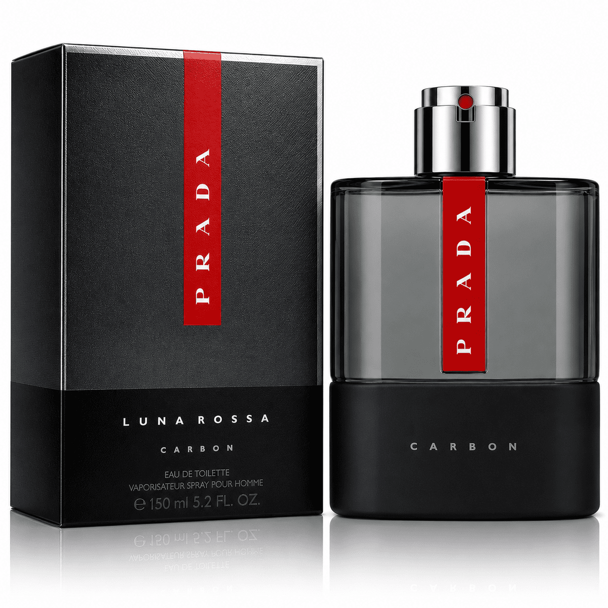 Luna Rossa Carbon by Prada Eau de Toilette Spray for Men 5.2 Oz