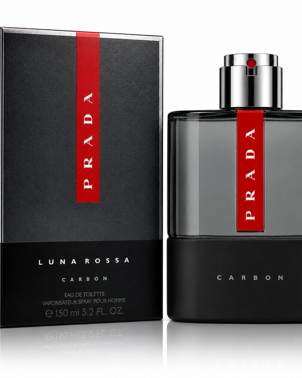 Luna Rossa Carbon by Prada Eau de Toilette Spray for Men 5.2 Oz
