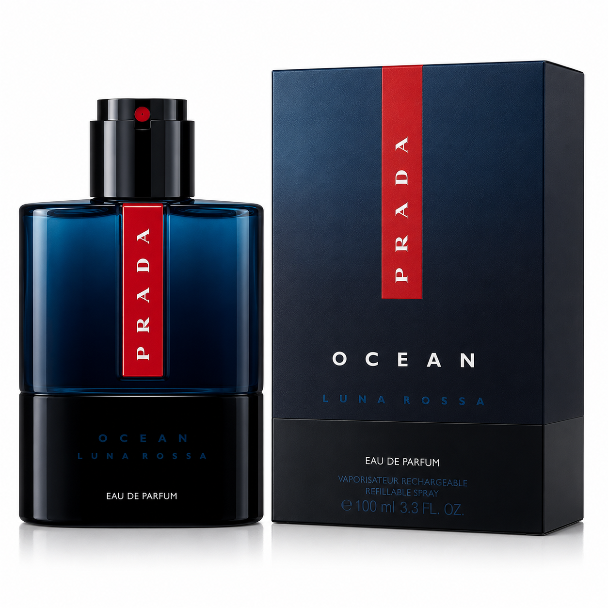 Prada Ocean Luna Rossa eau de parfum bottle and packaging