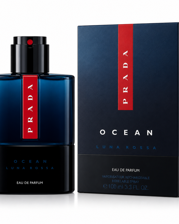 Prada Ocean Luna Rossa eau de parfum bottle and packaging
