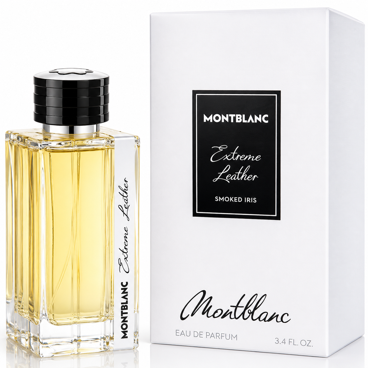 Mont Blanc Extreme Leather Smoke Iris Eau de Parfum Spray for Men