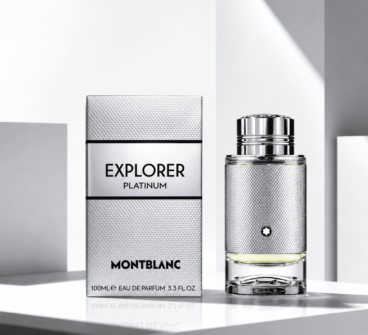 Montblanc Explorer Platinum perfume bottle