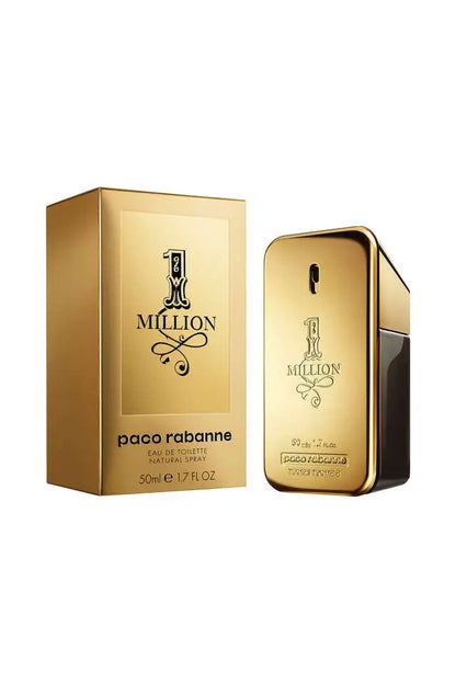 One Million by Paco Rabanne Eau de Toilette Spray for Men 1.7 Oz – Spicy Woody Iconic Cologne